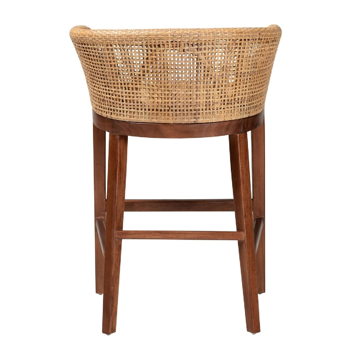 Modern European furniture - Curved Rattan Counter Stool - www.oroa.com