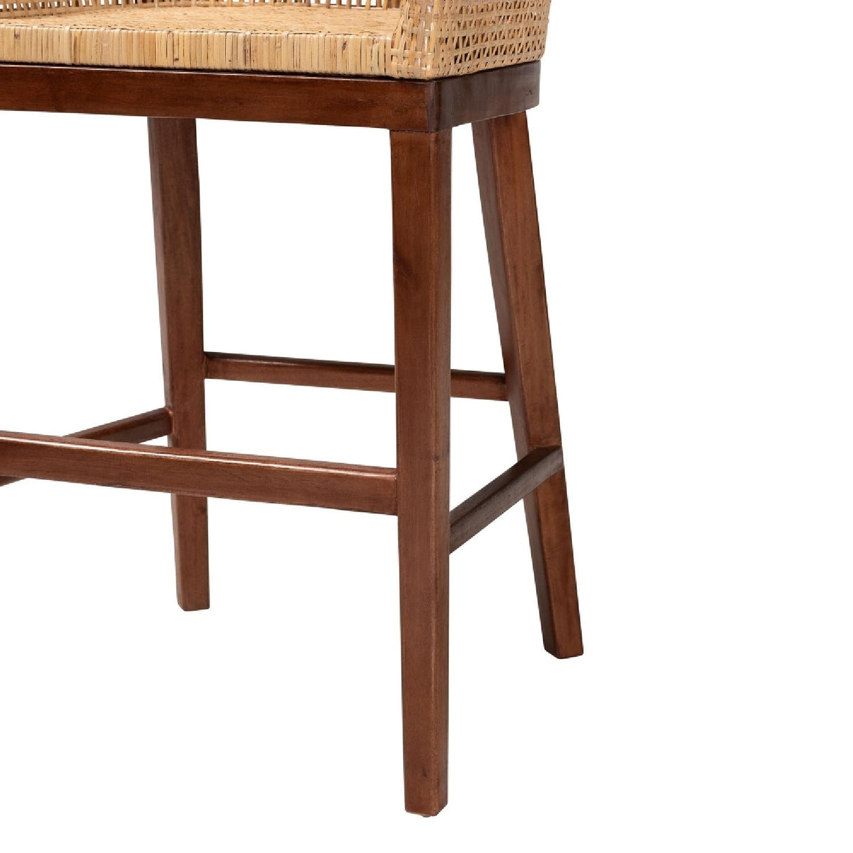Modern European furniture - Curved Rattan Counter Stool - www.oroa.com
