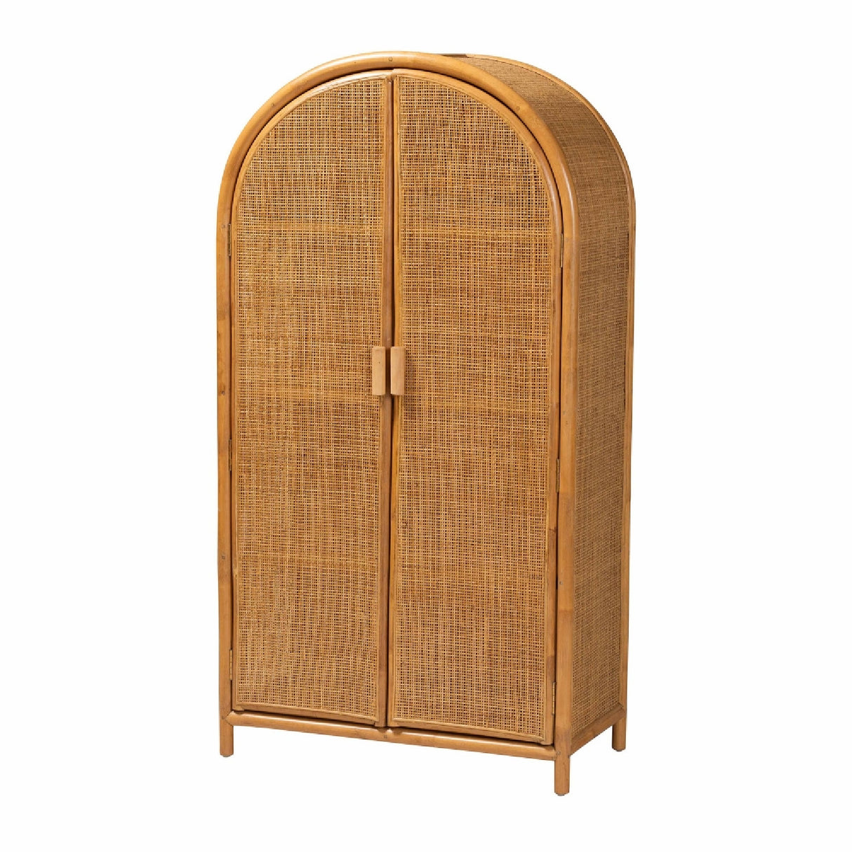 Arched Rattan 2-Door Cabinet – Paloma – side view
