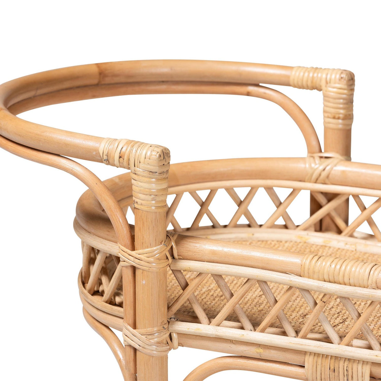 Modern European furniture - Natural Rattan Indoor/Outdoor Kitchen Cart - www.oroa.com