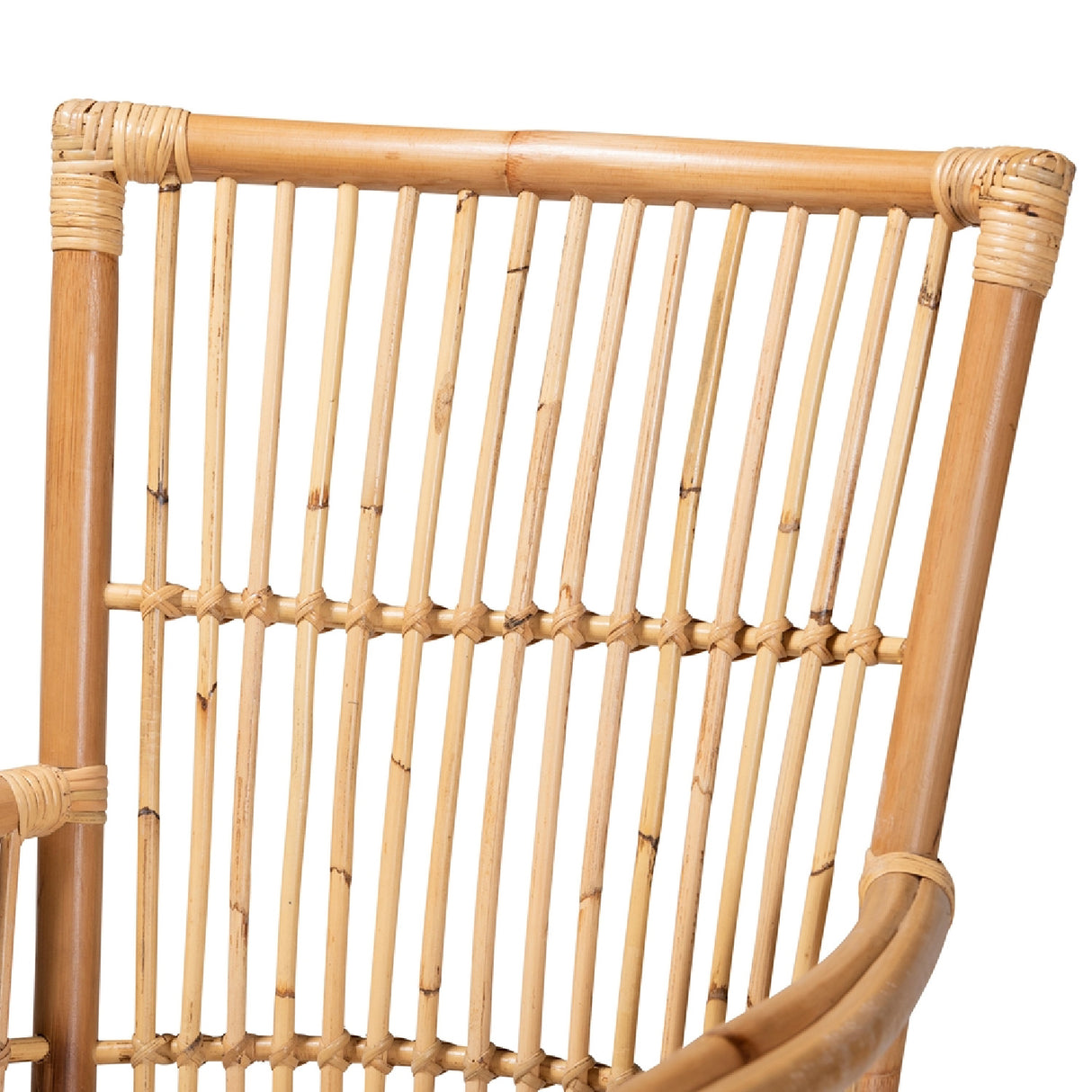 Modern European furniture - Padded Seat Rattan Accent Chair - www.oroa.com