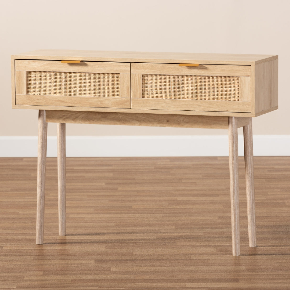 Oak 2-Drawer Console Table – Baird – alternate view 9