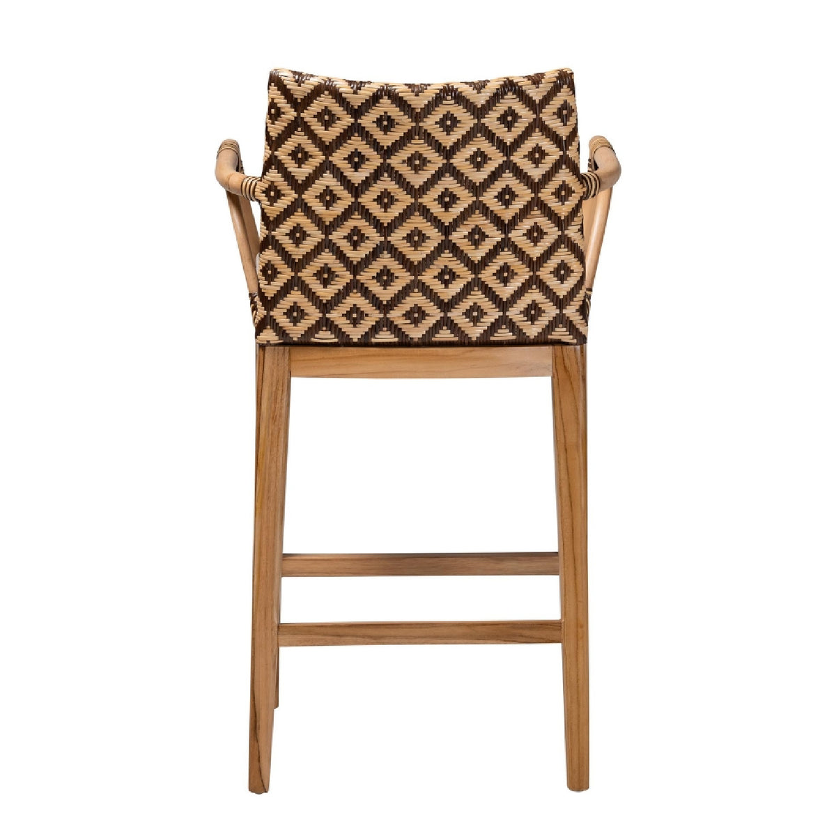 Rattan & Teak Counter Stool | Bali Loom Storsel