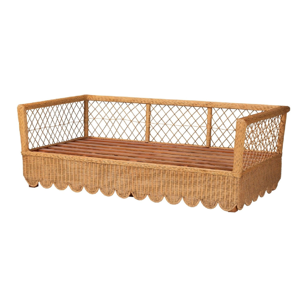 Modern European furniture - Rattan Lattice Sofa Daybed - www.oroa.com