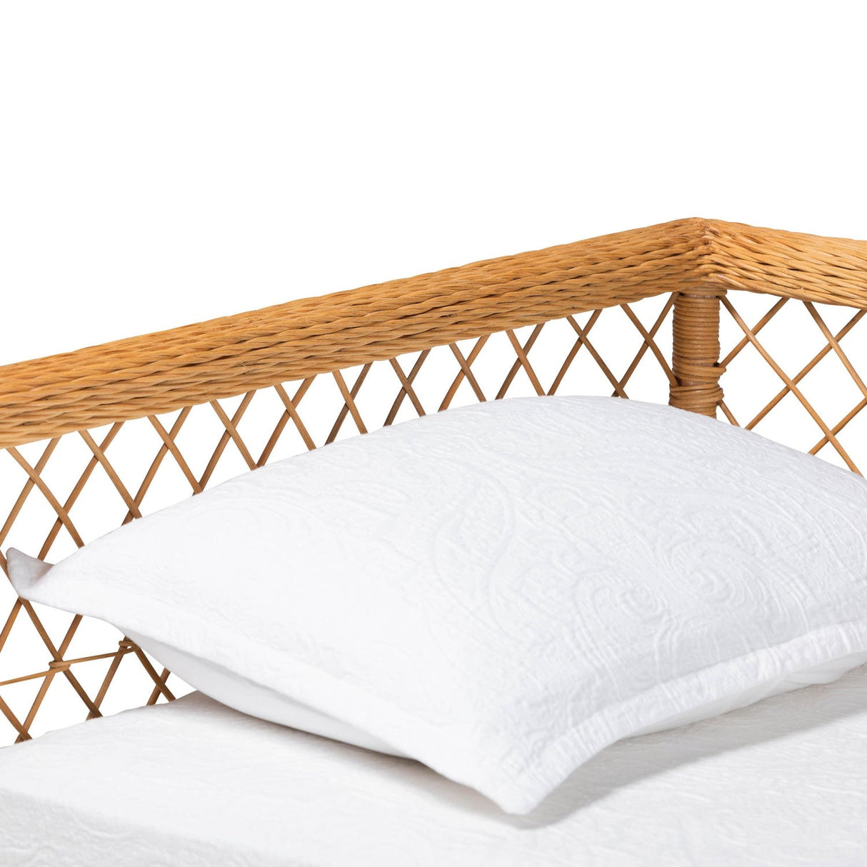 Modern European furniture - Rattan Lattice Sofa Daybed - www.oroa.com