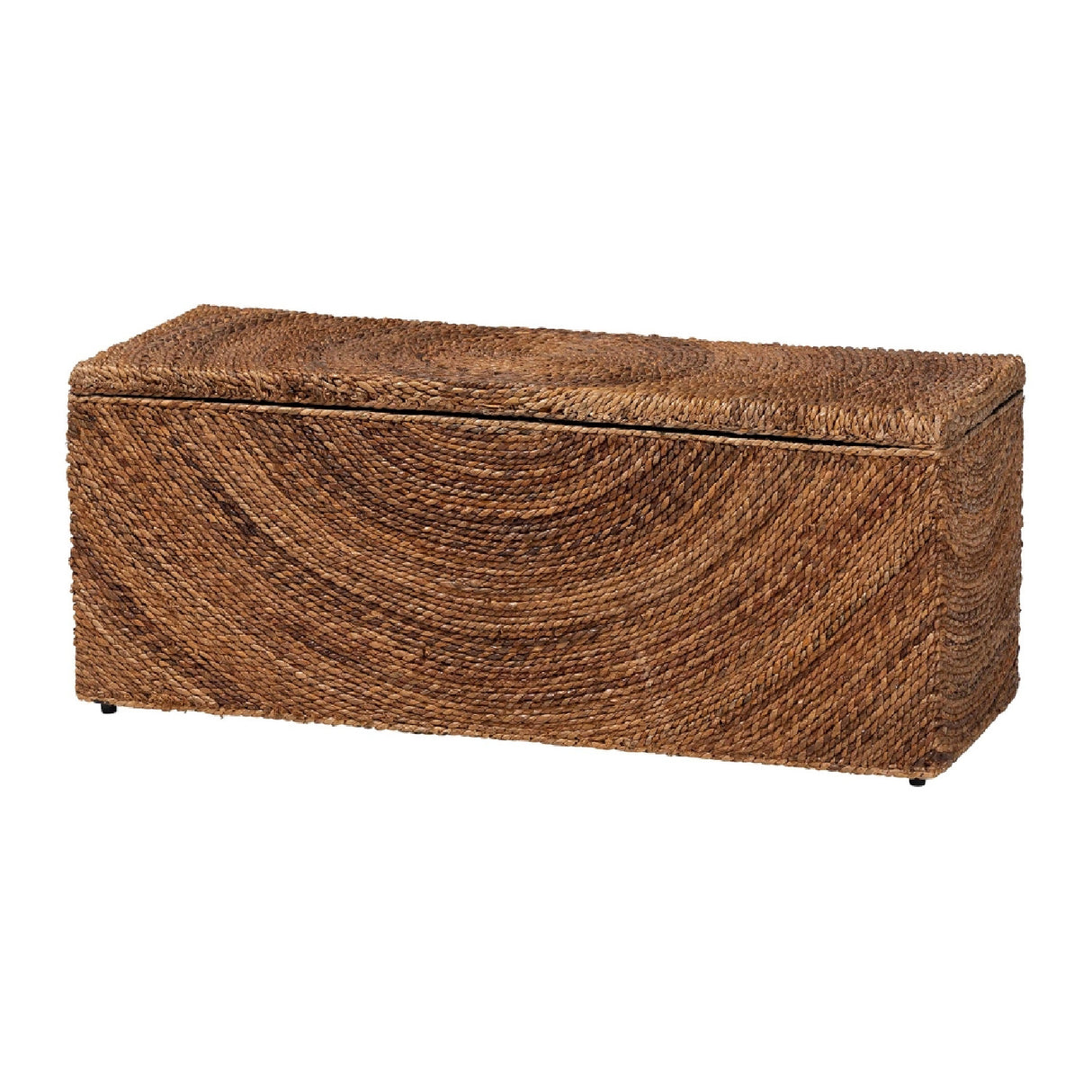 Modern European furniture - Handwoven Seagrass Storage Bench - www.oroa.com