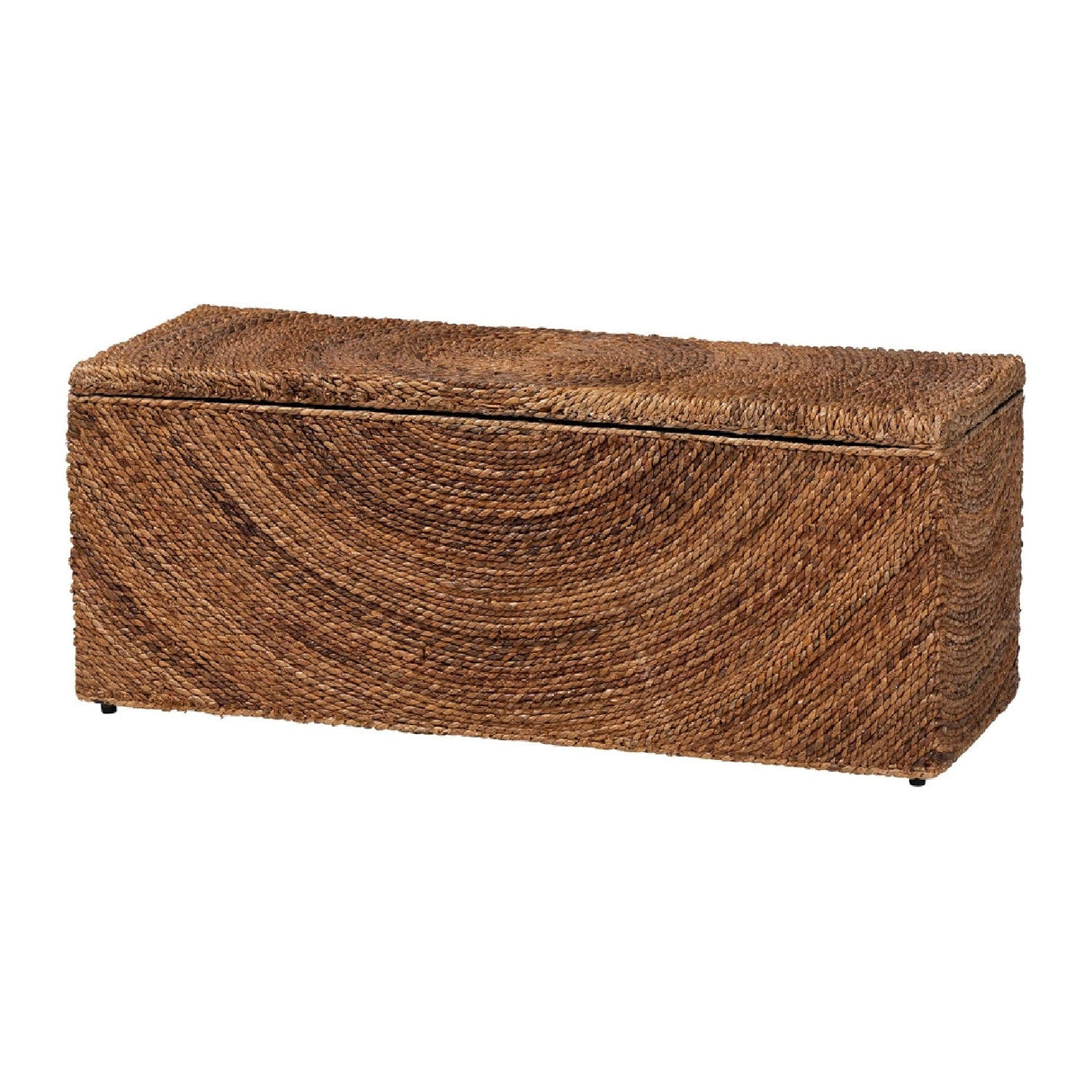 Modern European furniture - Handwoven Seagrass Storage Bench - www.oroa.com