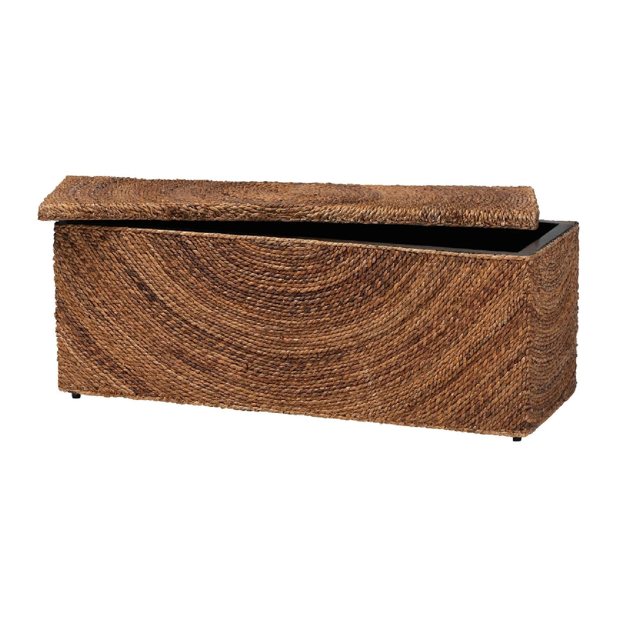 Modern European furniture - Handwoven Seagrass Storage Bench - www.oroa.com