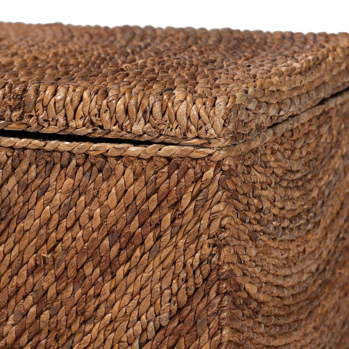 Modern European furniture - Handwoven Seagrass Storage Bench - www.oroa.com