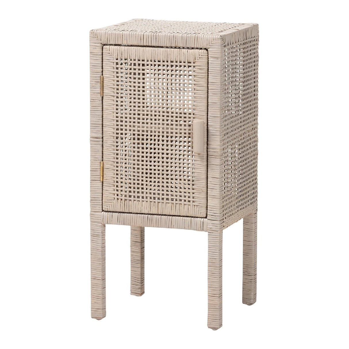 Modern European furniture - Handwoven Rattan Bedside Table - www.oroa.com