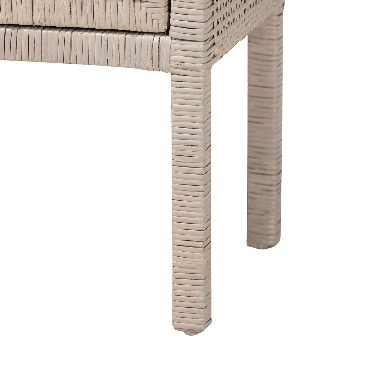 Modern European furniture - Handwoven Rattan Bedside Table - www.oroa.com