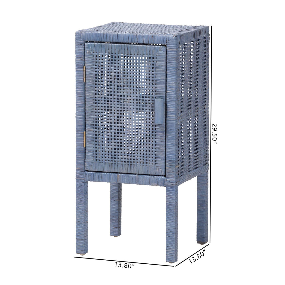 Modern European furniture - Handwoven Rattan Bedside Table - www.oroa.com