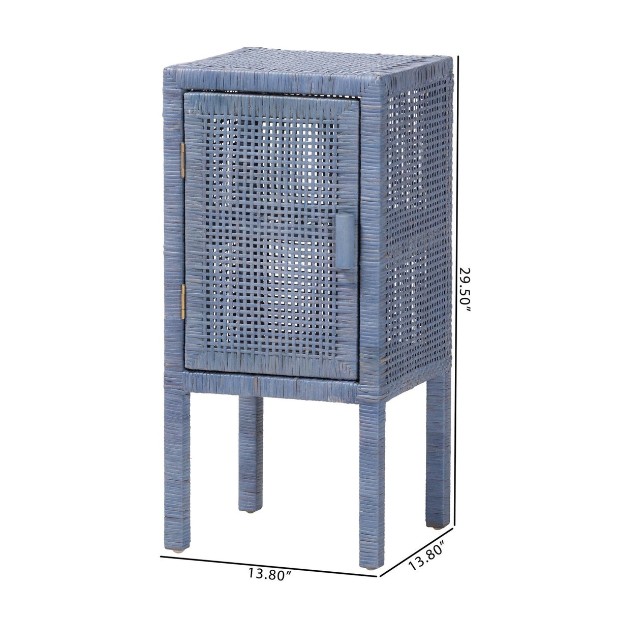 Modern European furniture - Handwoven Rattan Bedside Table - www.oroa.com