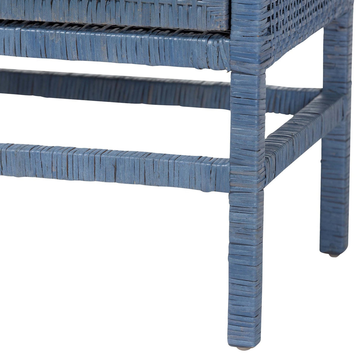 Modern European furniture - Blue Rattan 2-Door Cabinet - www.oroa.com