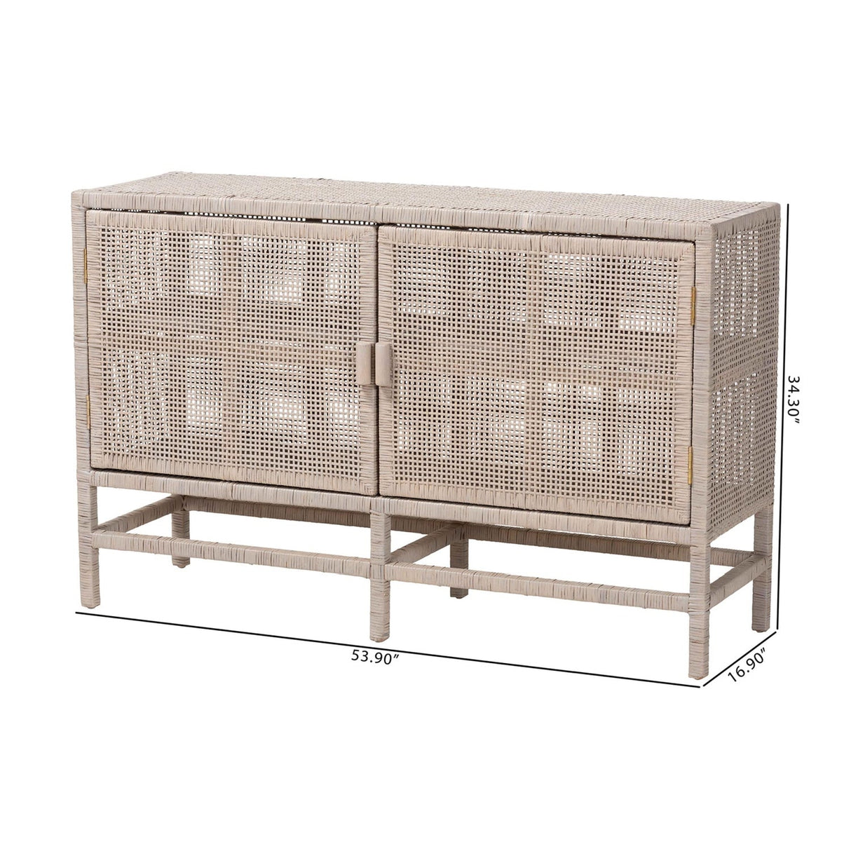 Modern European furniture - French Gray 2-Door Cabinet - www.oroa.com