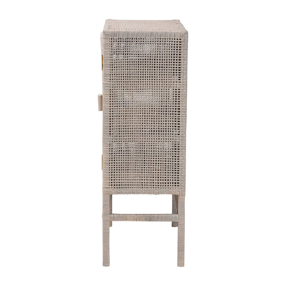 Modern European furniture - Gray Rattan 2-Door Cabinet - www.oroa.com