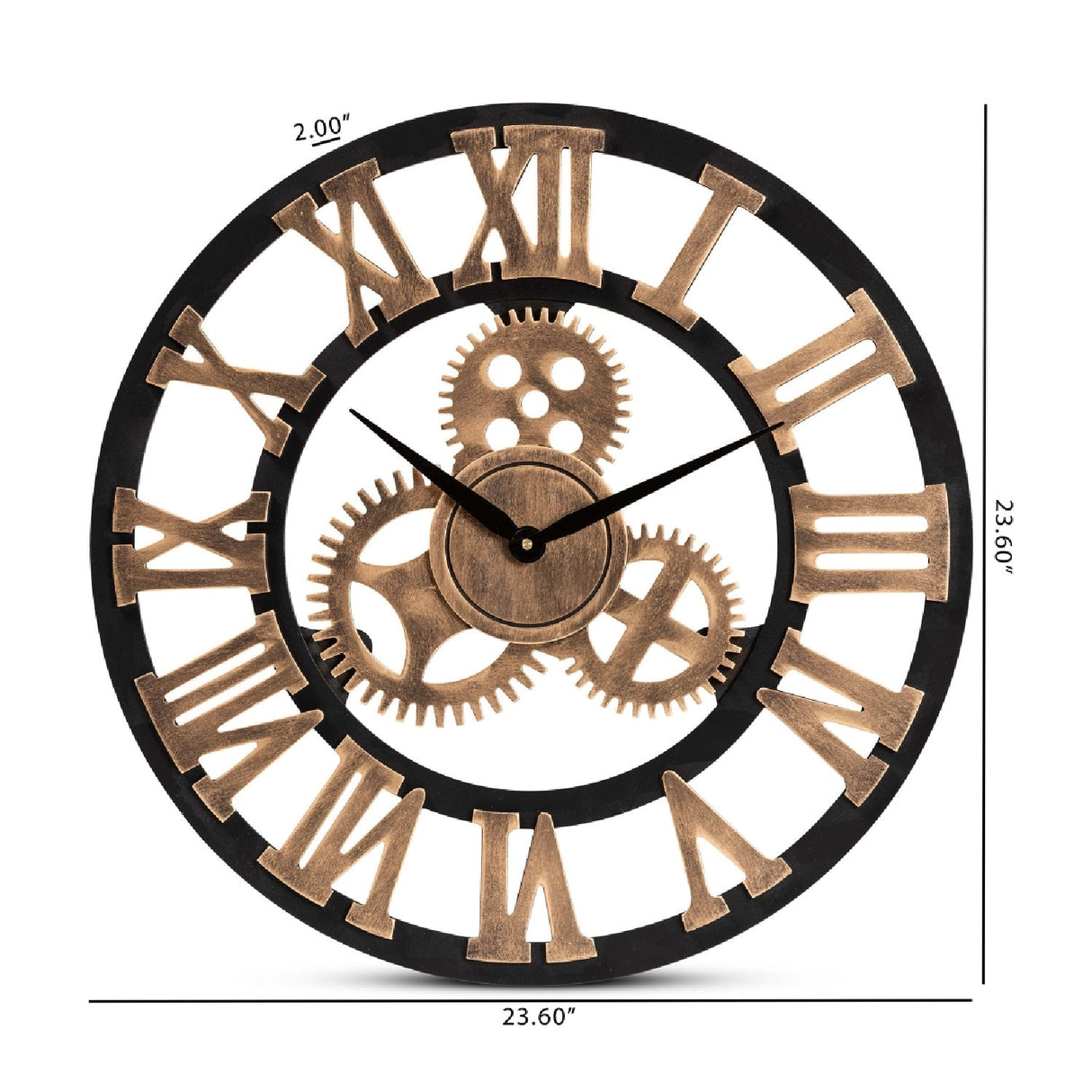 Modern European furniture - Wooden Vintage Style Wall Clock - www.oroa.com