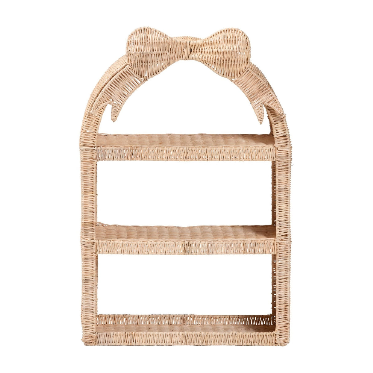 Rattan Bow Arched Storage Rack – Creusa – front view