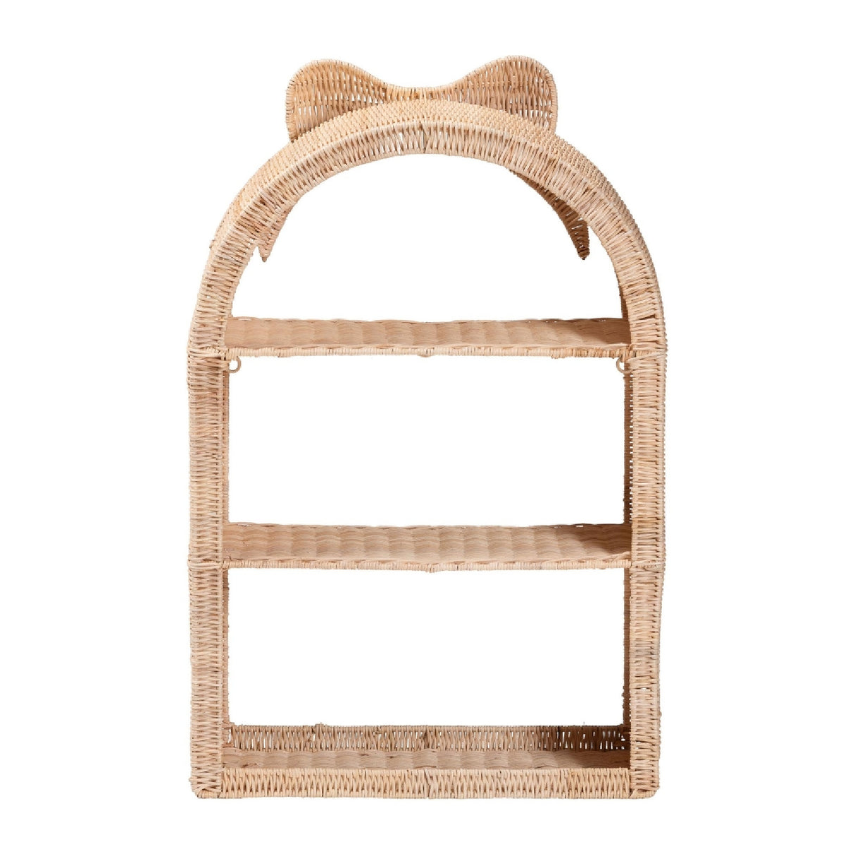 Rattan Bow Arched Storage Rack – Creusa – rear view
