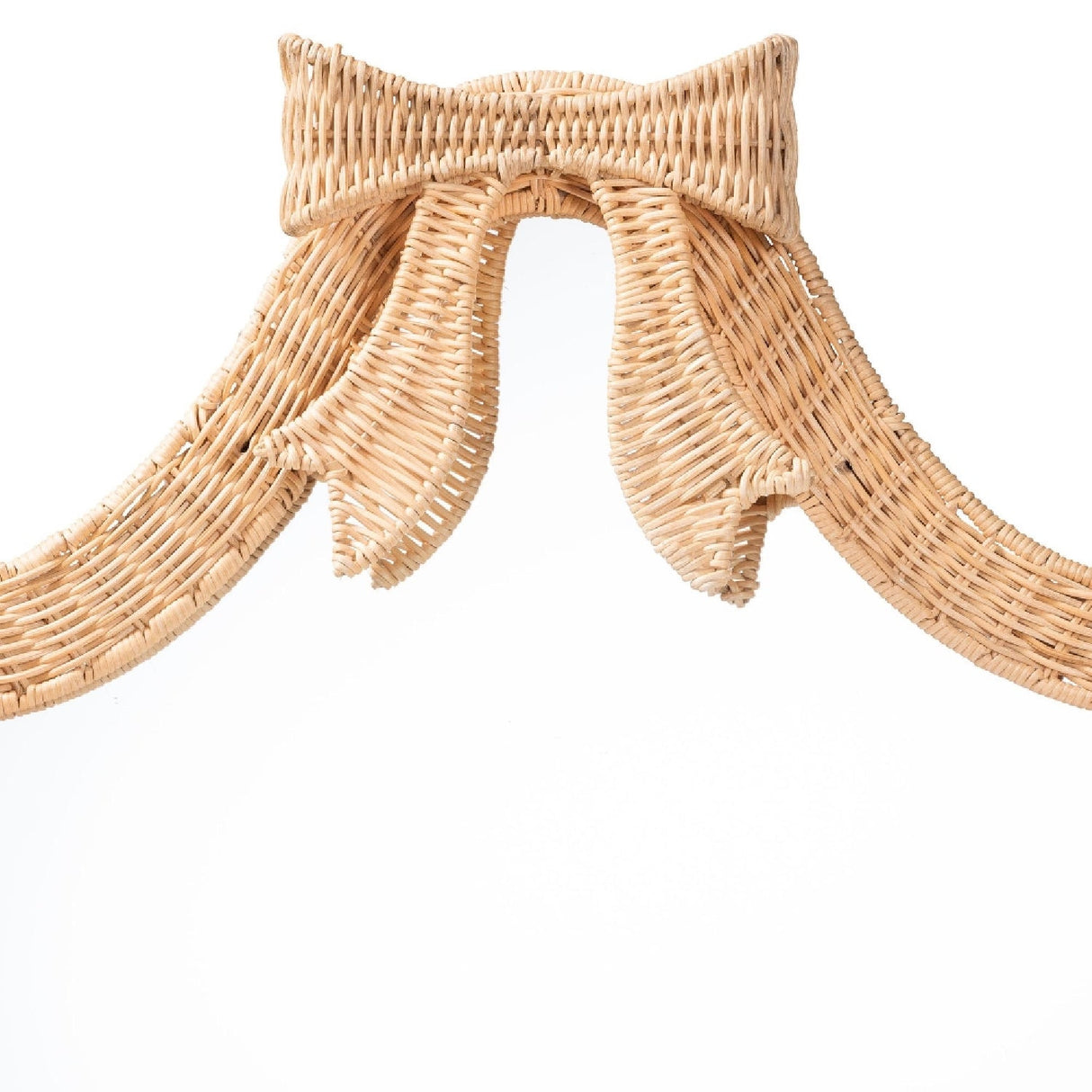 Modern European furniture - Rattan Bow Wall Mirror - www.oroa.com