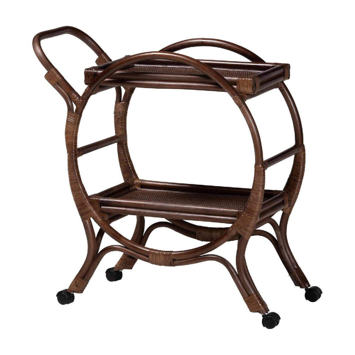Modern European furniture - Handwoven Rattan Kitchen Cart | Bali Loom Selah - www.oroa.com