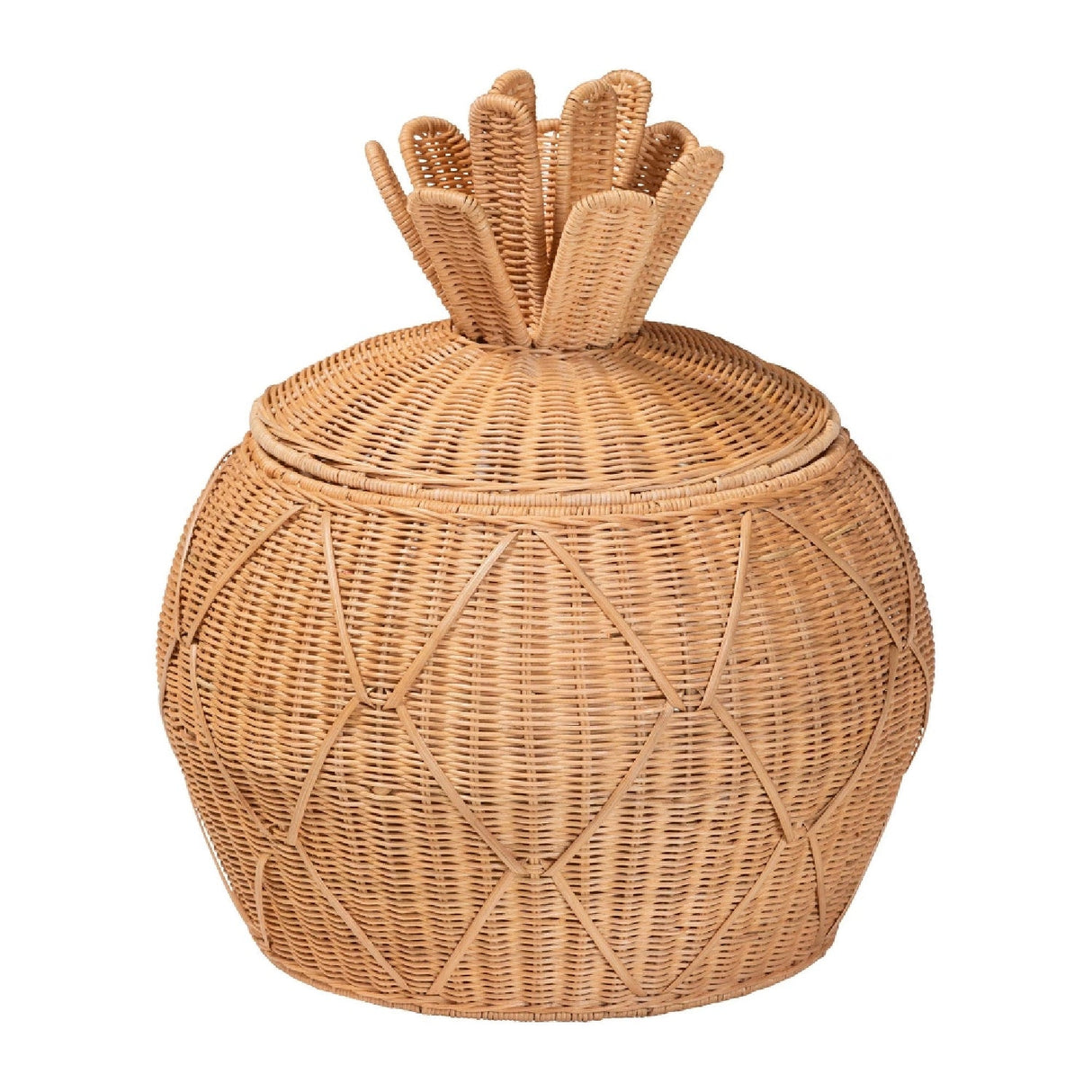 Modern European furniture - Handwoven Rattan Laundry Hamper - www.oroa.com
