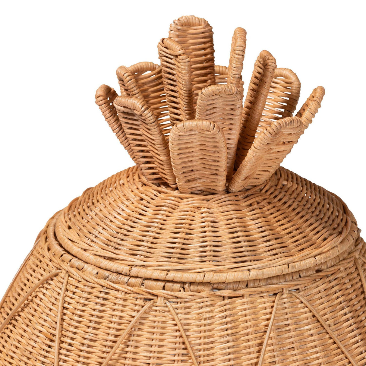 Modern European furniture - Handwoven Rattan Laundry Hamper - www.oroa.com