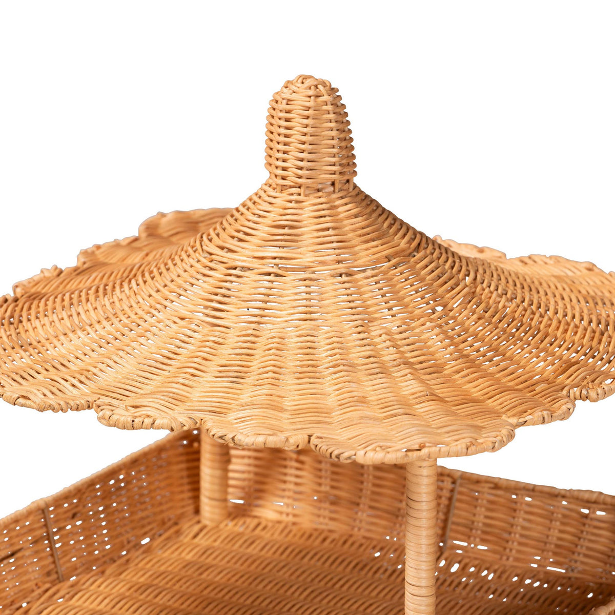 Pagoda Rattan Display Shelf | OROA Kids Asante