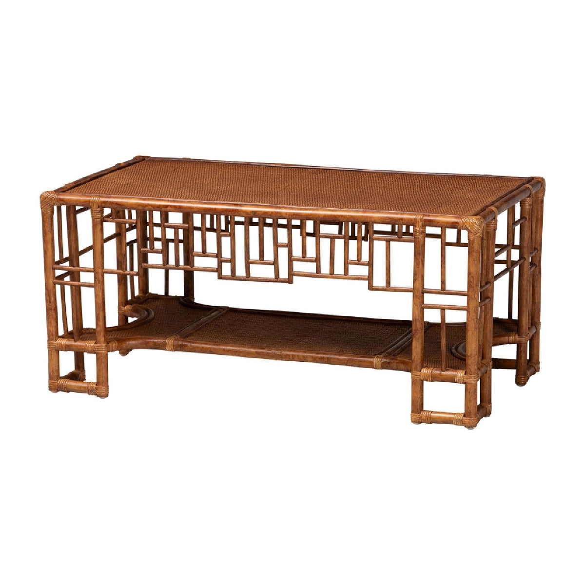 Rattan Open-Shelf Coffee Table | Bali Loom Tahlia