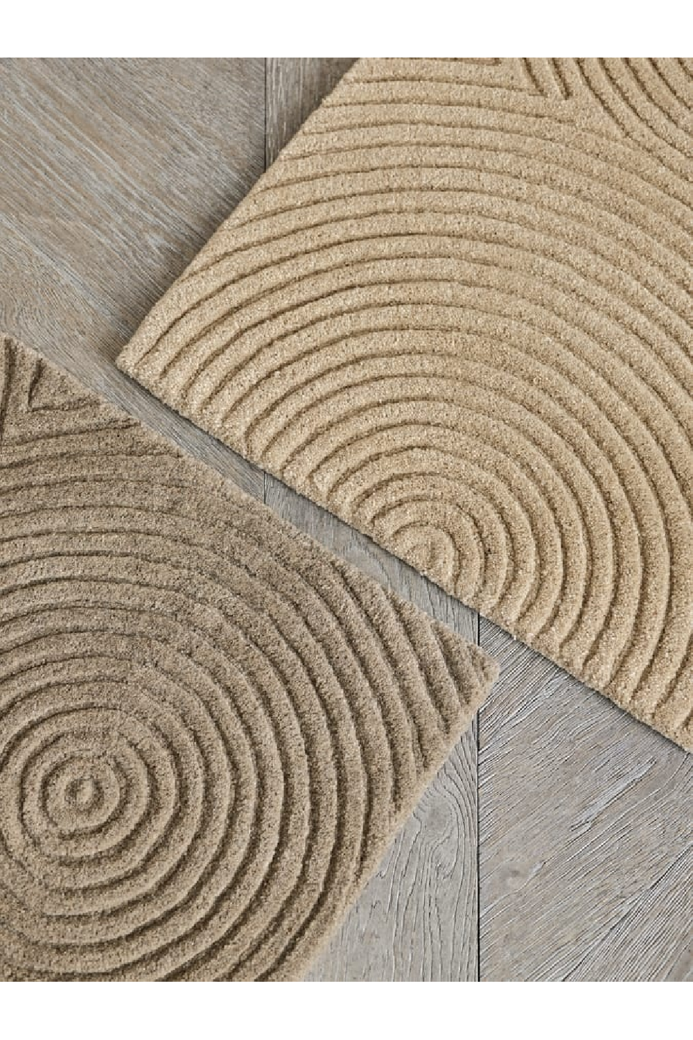 Rounded Textured Wool Rug | Bolia Zen | Oroa.com