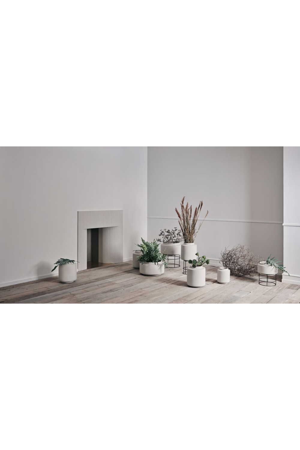 Gray Textured Flowerpot | Bolia Botanique | Oroa.com