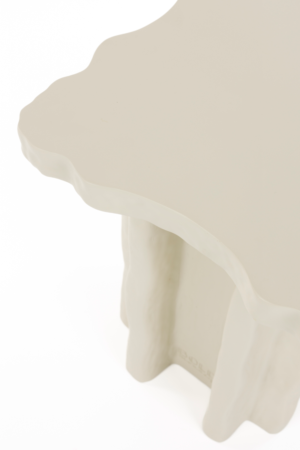 Beige Organic Side Table | Bold Monkey Born To Be Alive | OROA.com