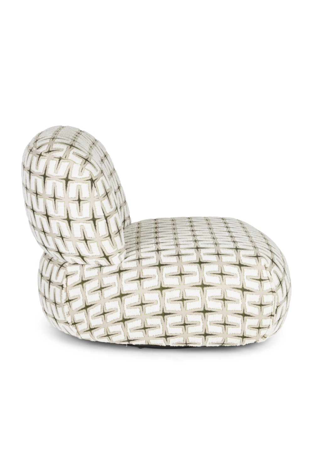 Printed Fabric Lounge Chair | Bold Monkey Ritz | Oroa.com