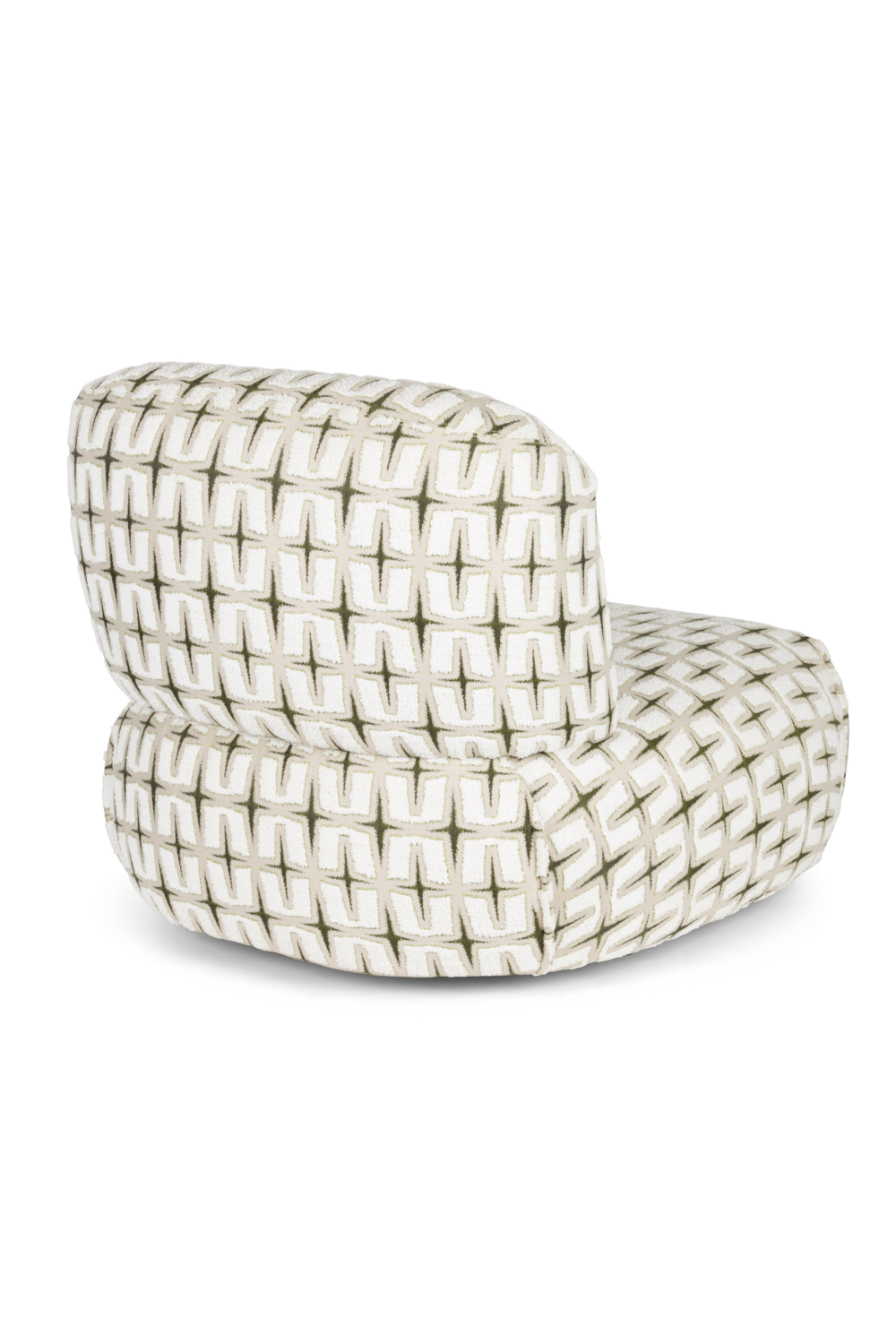 Printed Fabric Lounge Chair | Bold Monkey Ritz | Oroa.com