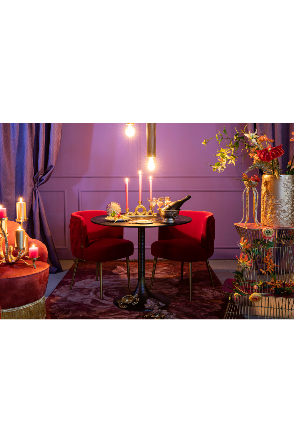 Modern Glam Side Table | Bold Monkey No Offence | OROA.com