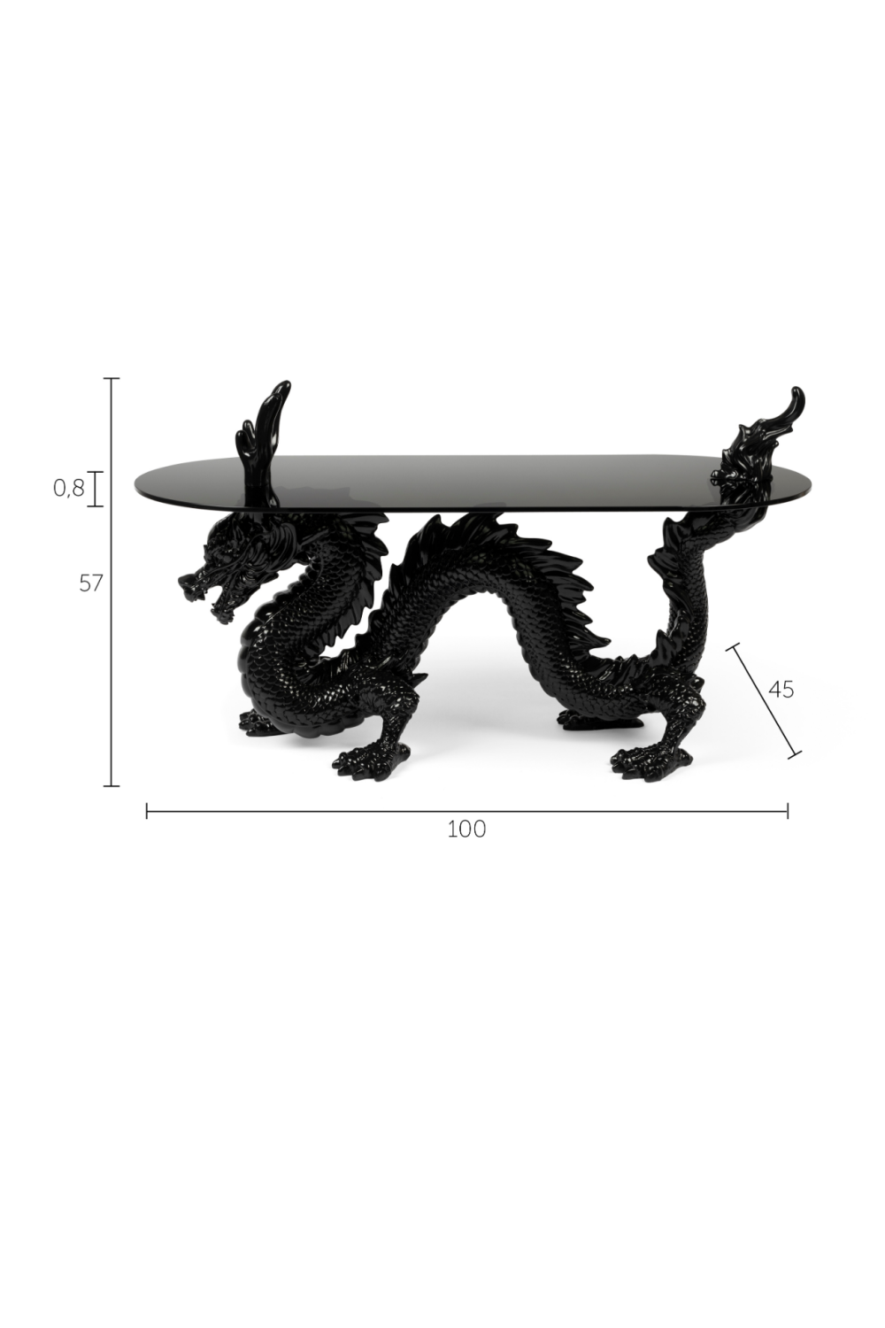 Sculptural Art Deco Coffee Table | Bold Monkey Dragonized Bastard | OROA.com