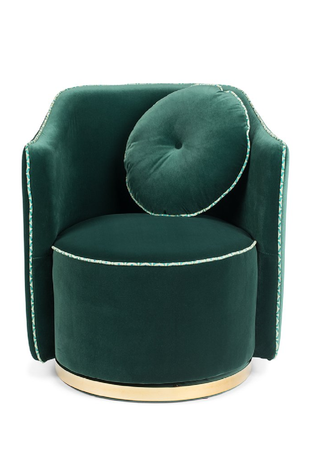 Velvet Swivel Lounge Chair | Oroa.com