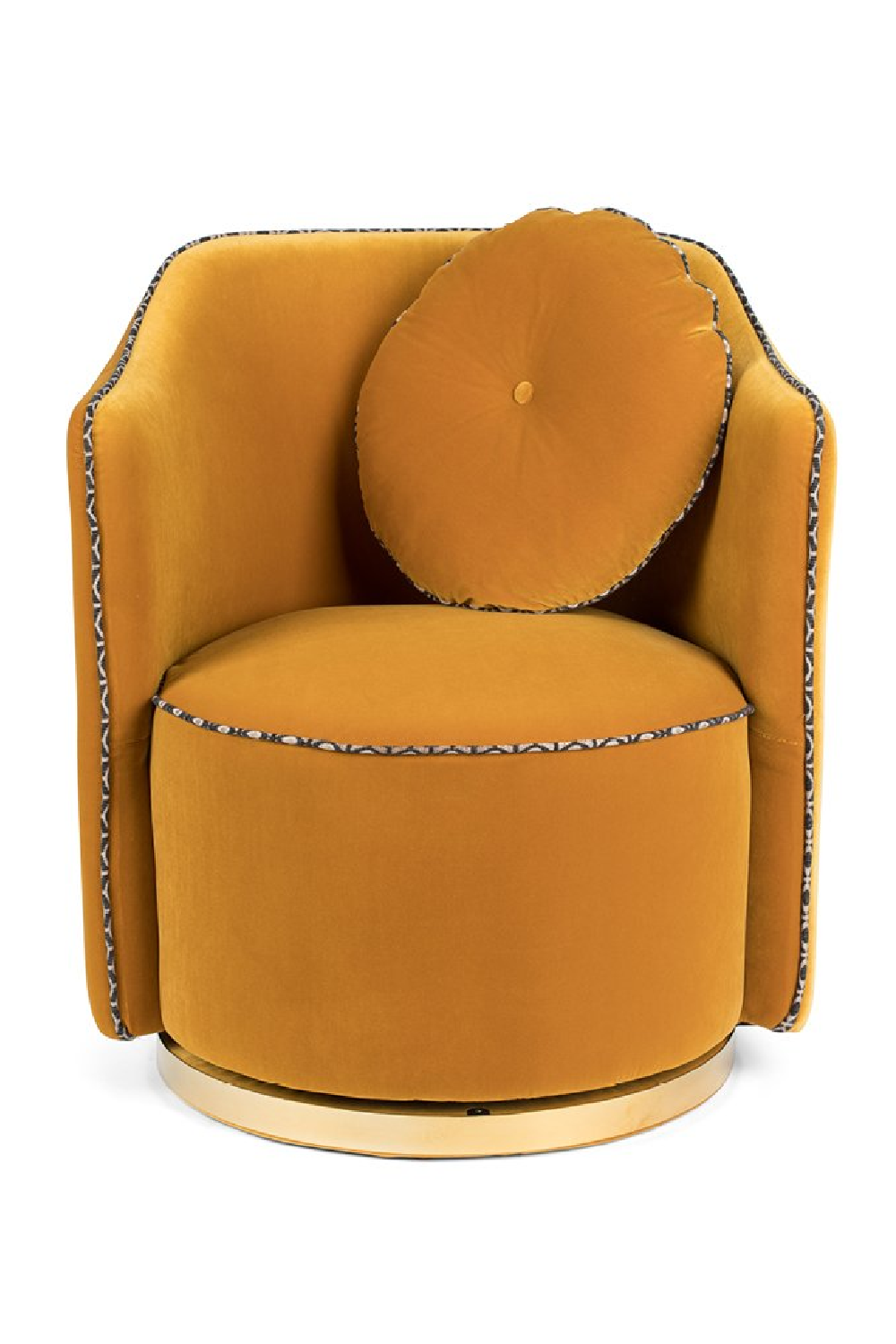 Velvet Swivel Lounge Chair | Oroa.com