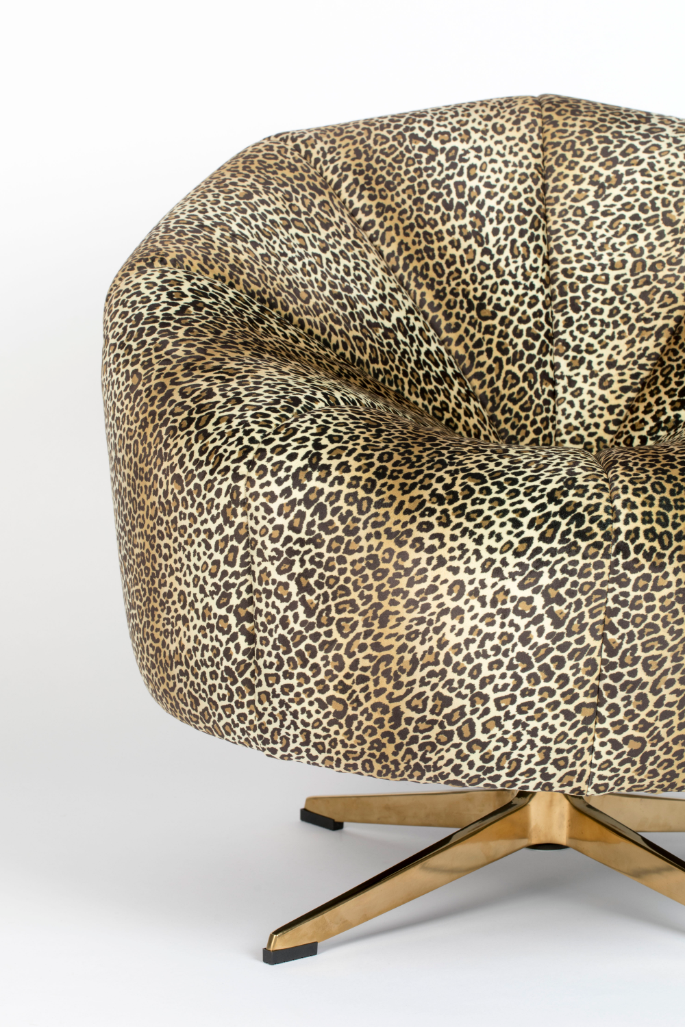 Animal Skin Swivel Lounge Chair | Bold Monkey Where The Sun Doesn't Shine | OROA.com