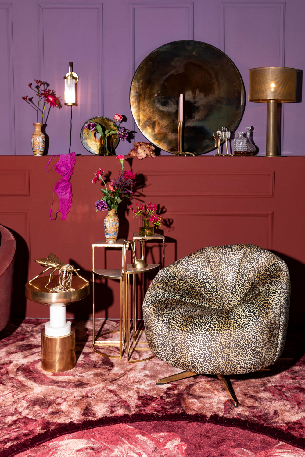 Animal Skin Swivel Lounge Chair | Oroa.com