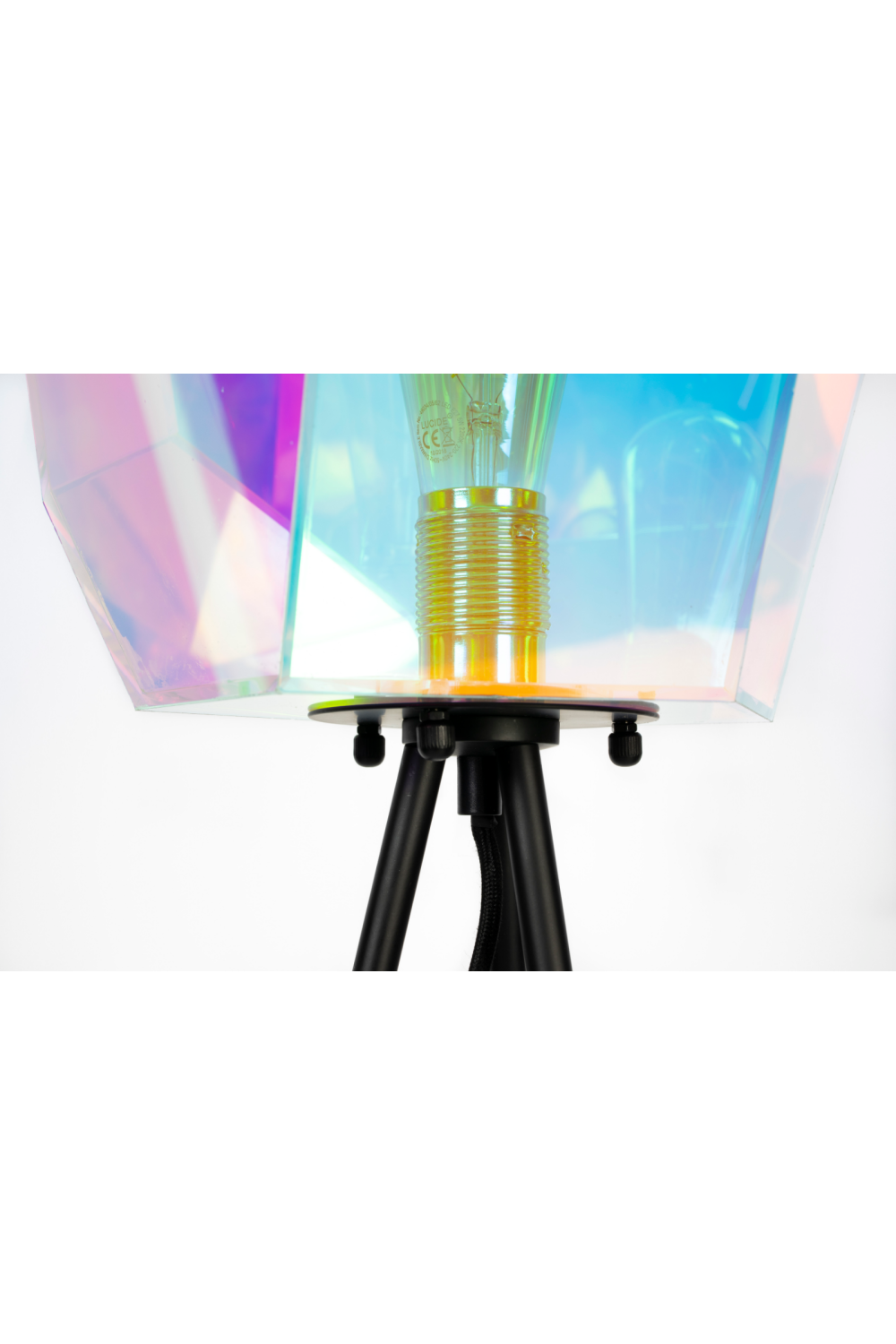 Holographic Shade Floor Lamp | Bold Monkey Diamond Dear | OROA.com
