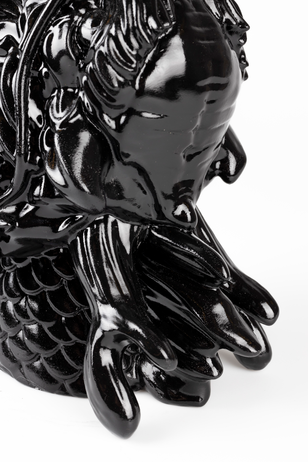 Black Sculptural Table Lamp | Bold Monkey Dragonized Bastard | OROA.com