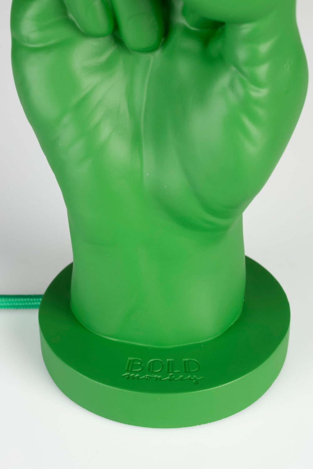 Green Statement Table Lamp | Bold Monkey "What If" | OROA.com