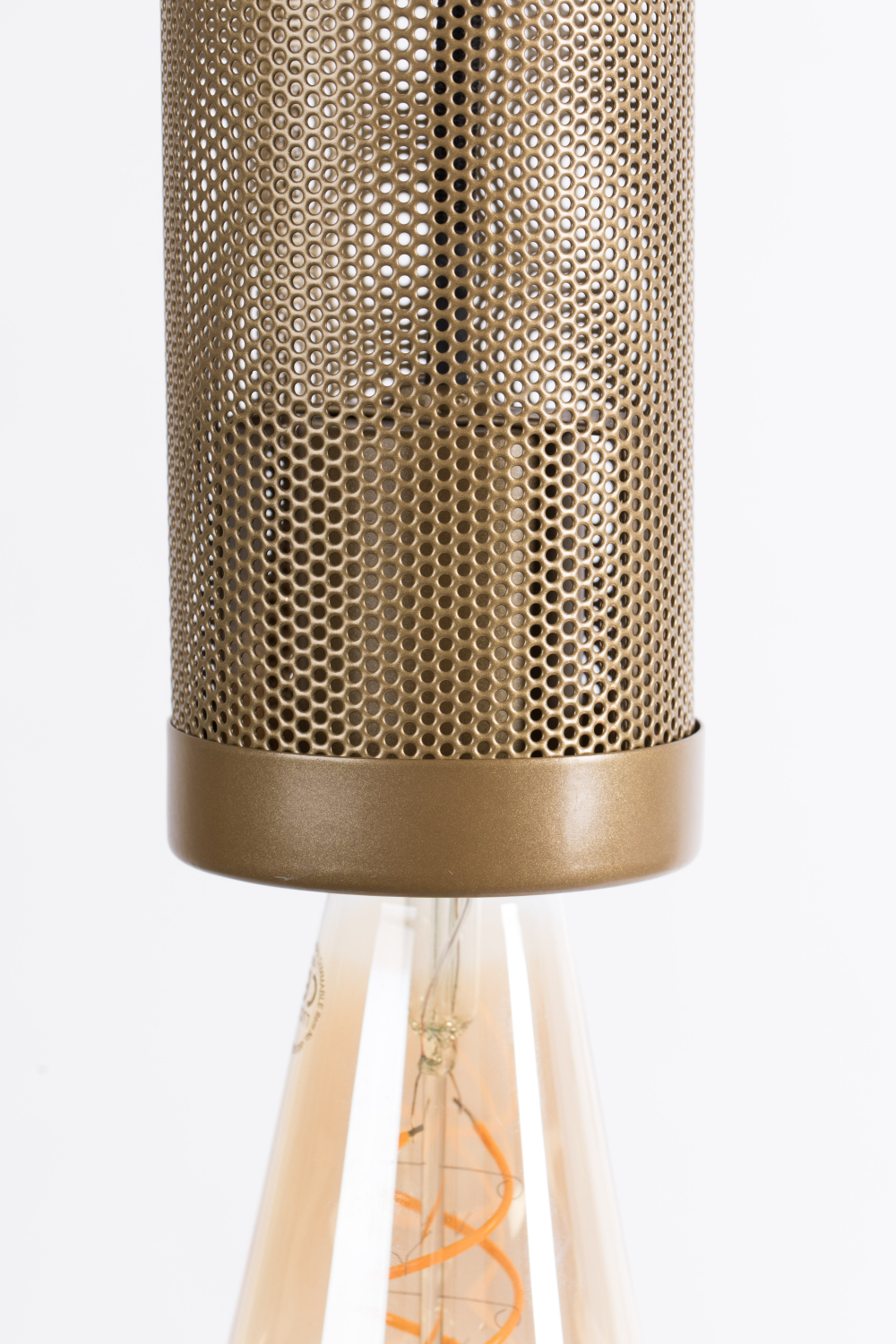 Gold Tubular Pendant Lamp | Bold Monkey Sweet Mesh | OROA.com