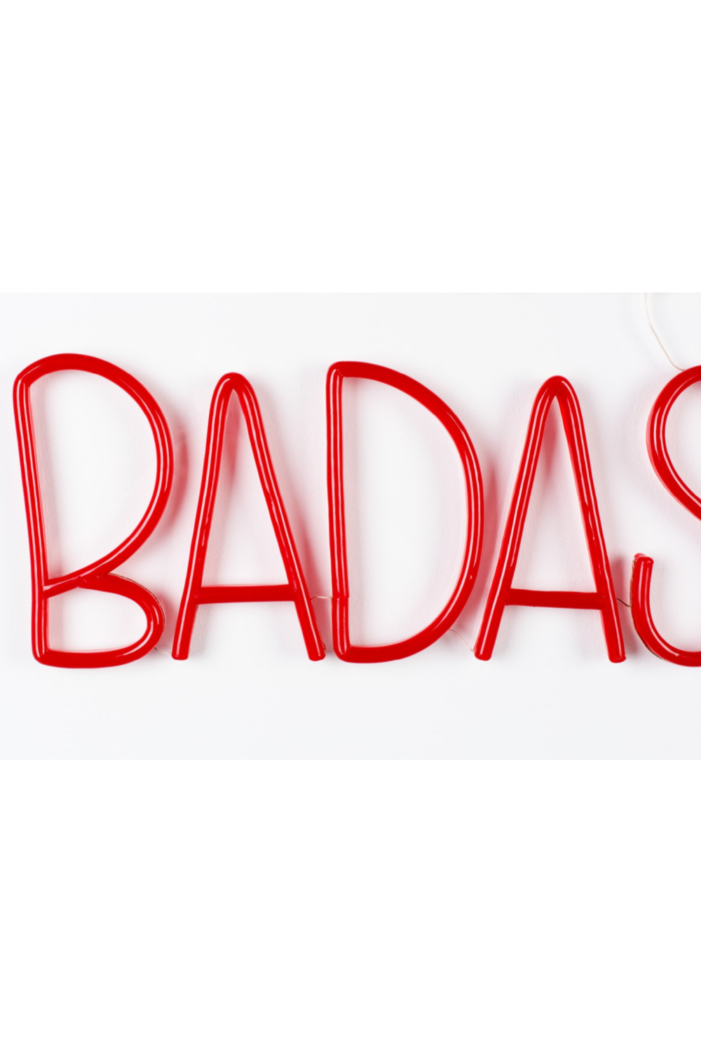 LED red neon sign | Bold Monkey Badass Non Social | OROA.com