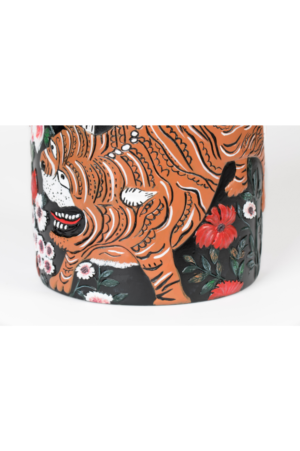 Handpainted Round Vase | Bold Monkey | OROA.com