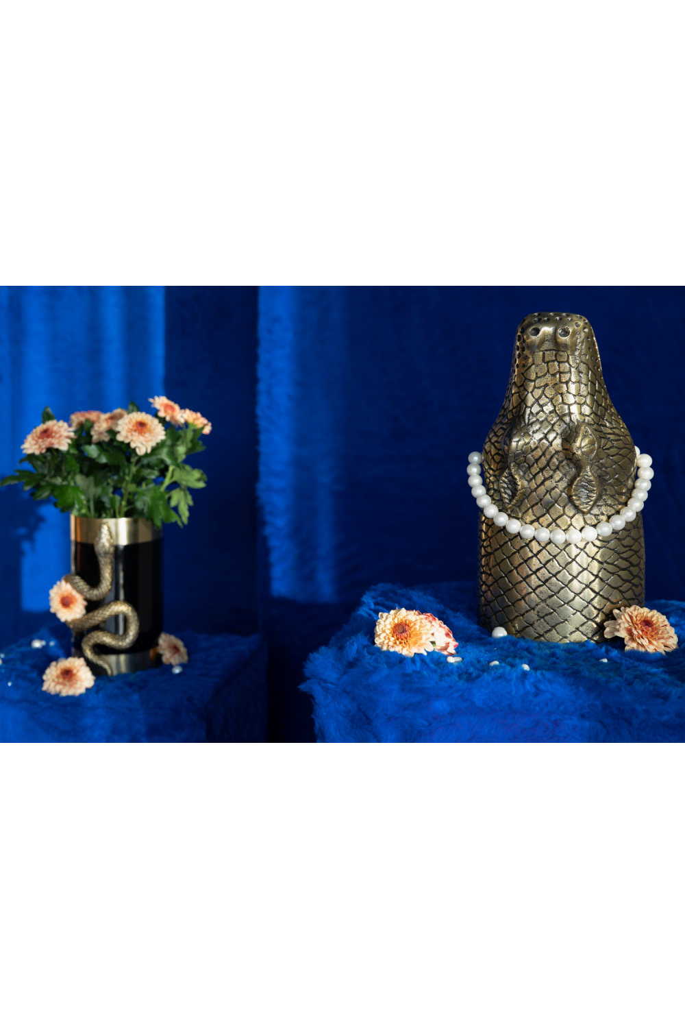 Aluminum Cylindrical Modern Vase M | Bold Monkey Never Hurt A Snake | OROA.com