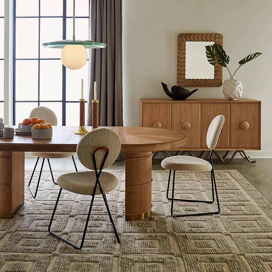 Crisscross Black Steel Dining Chair | Jonathan Adler Caprice | Oroa.com