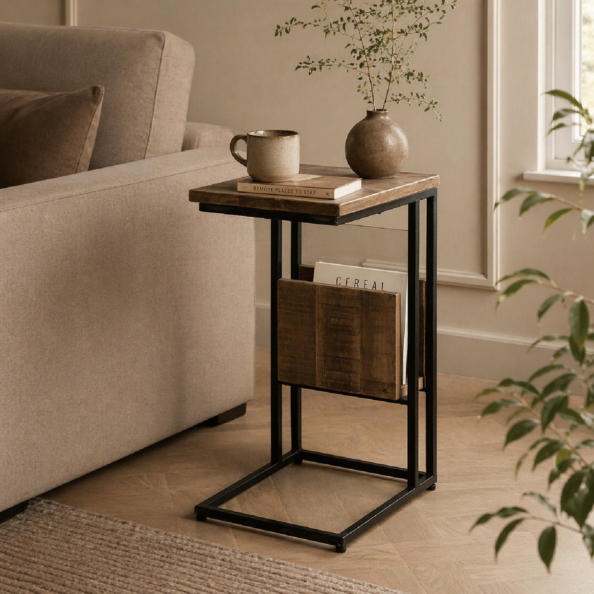 Square Wooden Tray Table | By Boo Pank