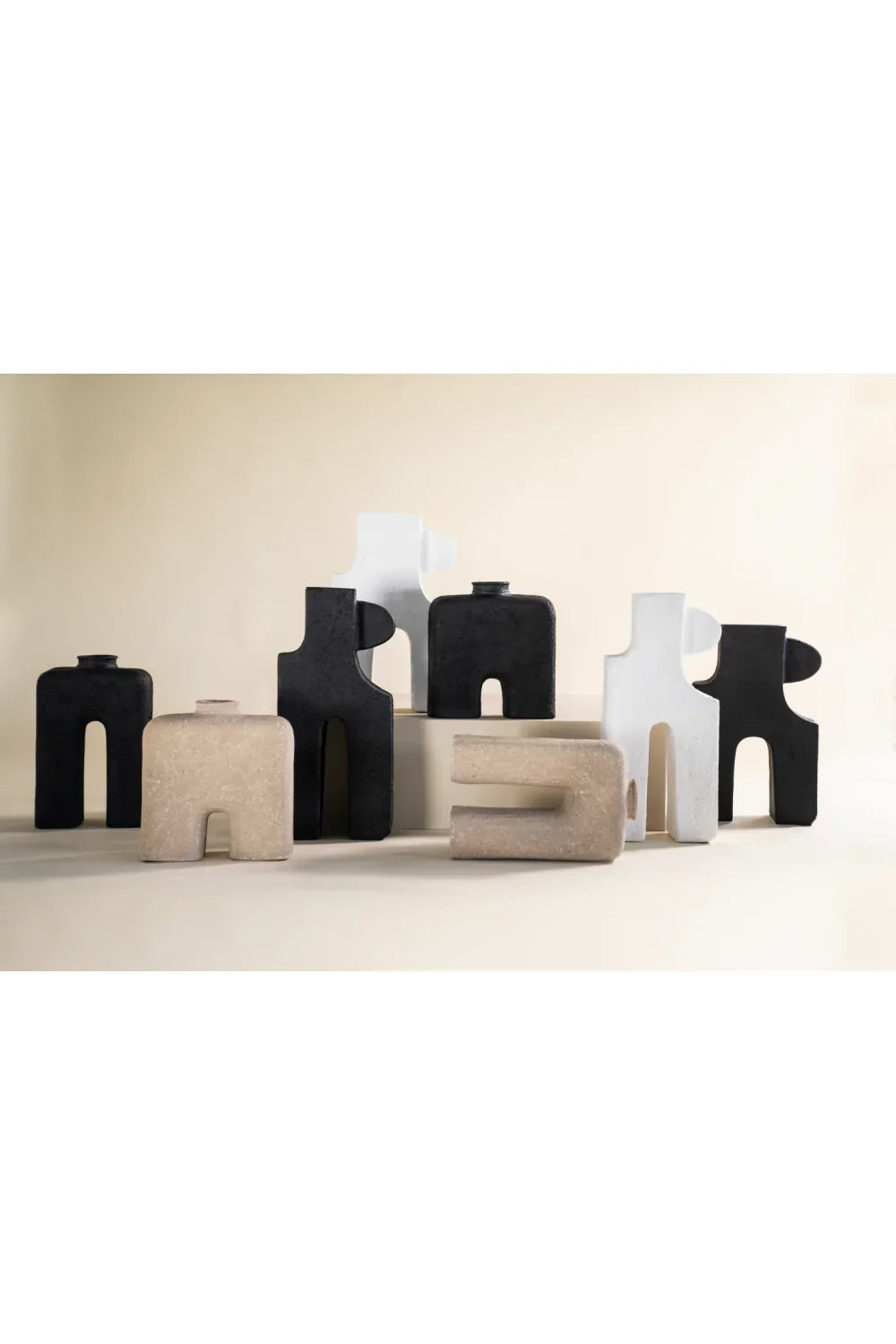 Black Contemporary Vase | By-Boo Tribe | OROA.com